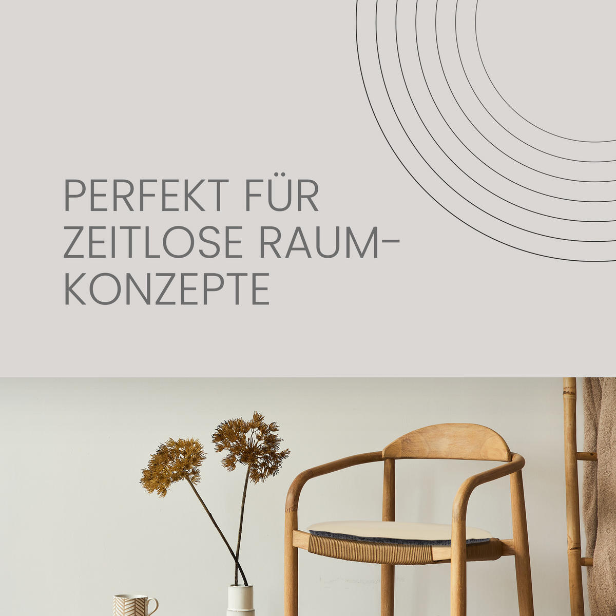 STUHLKISSEN 2er Pack ⌀ 38cm taupe Lederimitat mit Antirutsch - Taupe, Textil (38/38/1cm) - Bestlivings