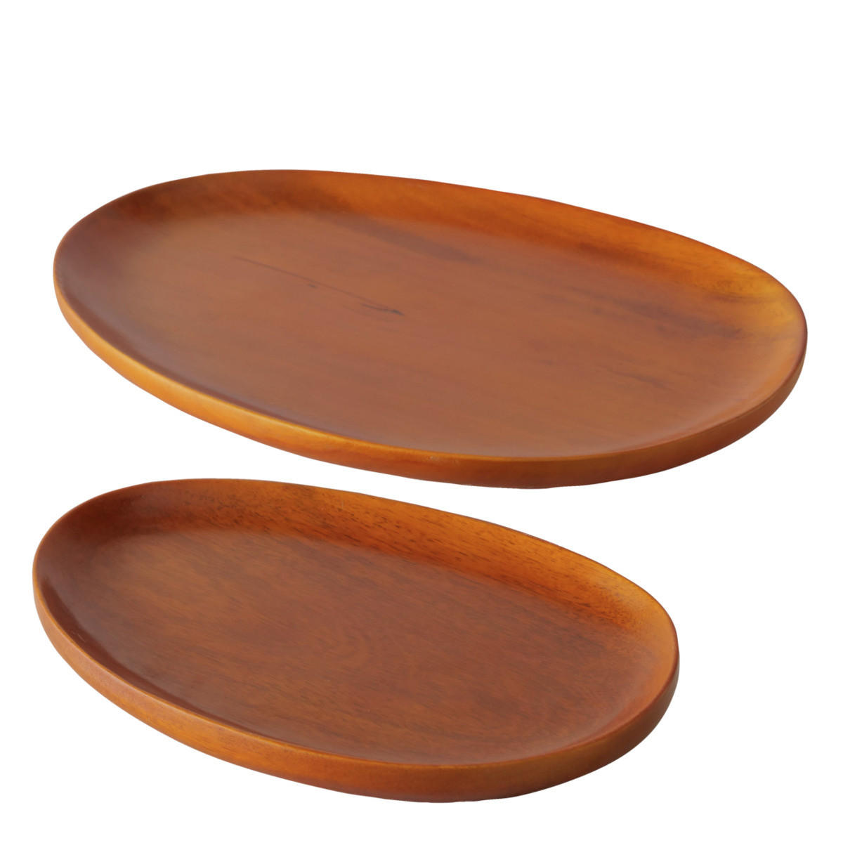 TABLETTS aus Holz Torin Orange - Orange, Holz (29/2.5/41cm) - Boltze Home