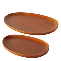 TABLETTS aus Holz Torin Orange - Orange, Holz (29/2.5/41cm) - Boltze Home