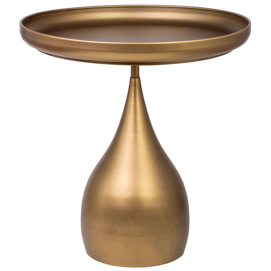 TISCH aus Metall, 51x54cm - Goldfarben, Metall (51/51/53.5cm) - Wanderlust