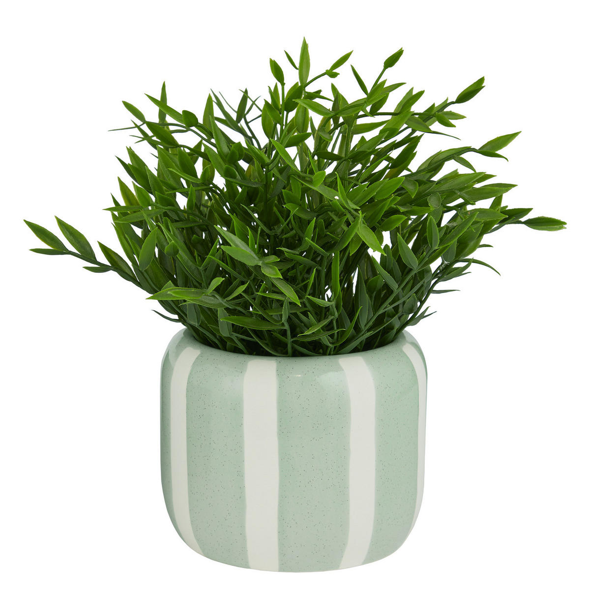 BLUMENTOPF Lines - Weiß/Mintgrün, Keramik (12cm) - Butlers