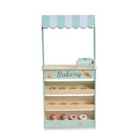 HOLZ-BÄCKEREISTAND mit 12 Gebäckstücken, Grün, 93cm - Grün, Holz (18/93/43cm) - Teamson Kids