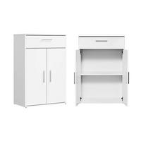 MEHRZWECKSCHRANK Der Praktische - Weiß, Holzwerkstoff (60/91/34cm) - Mokebo
