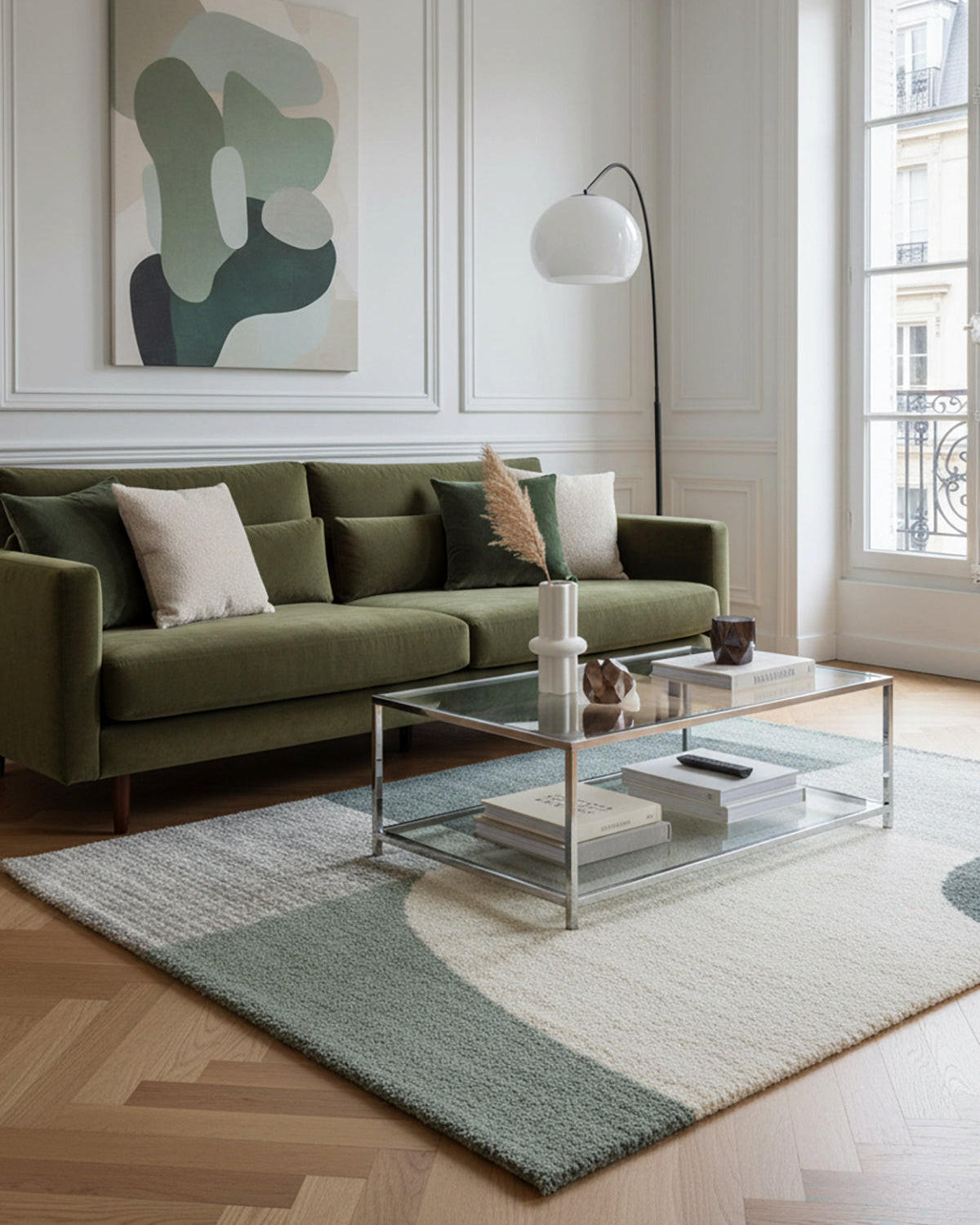 TEPPICH dicker und bequemer Shaggy grün - Grün, Textil (160/230cm) - AFK Living