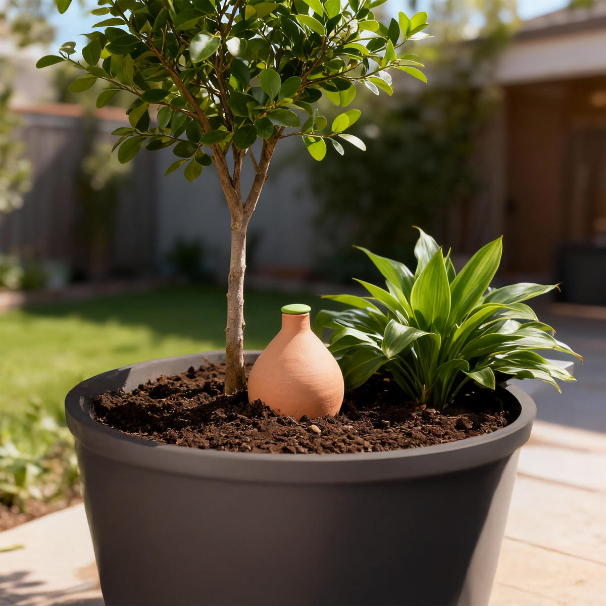 1XOLLA - Hellbraun, Keramik (18.5/18.5/23cm) - Relaxdays