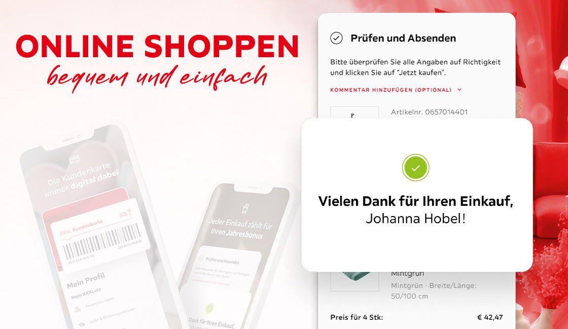 Online shoppen bequem und einfach