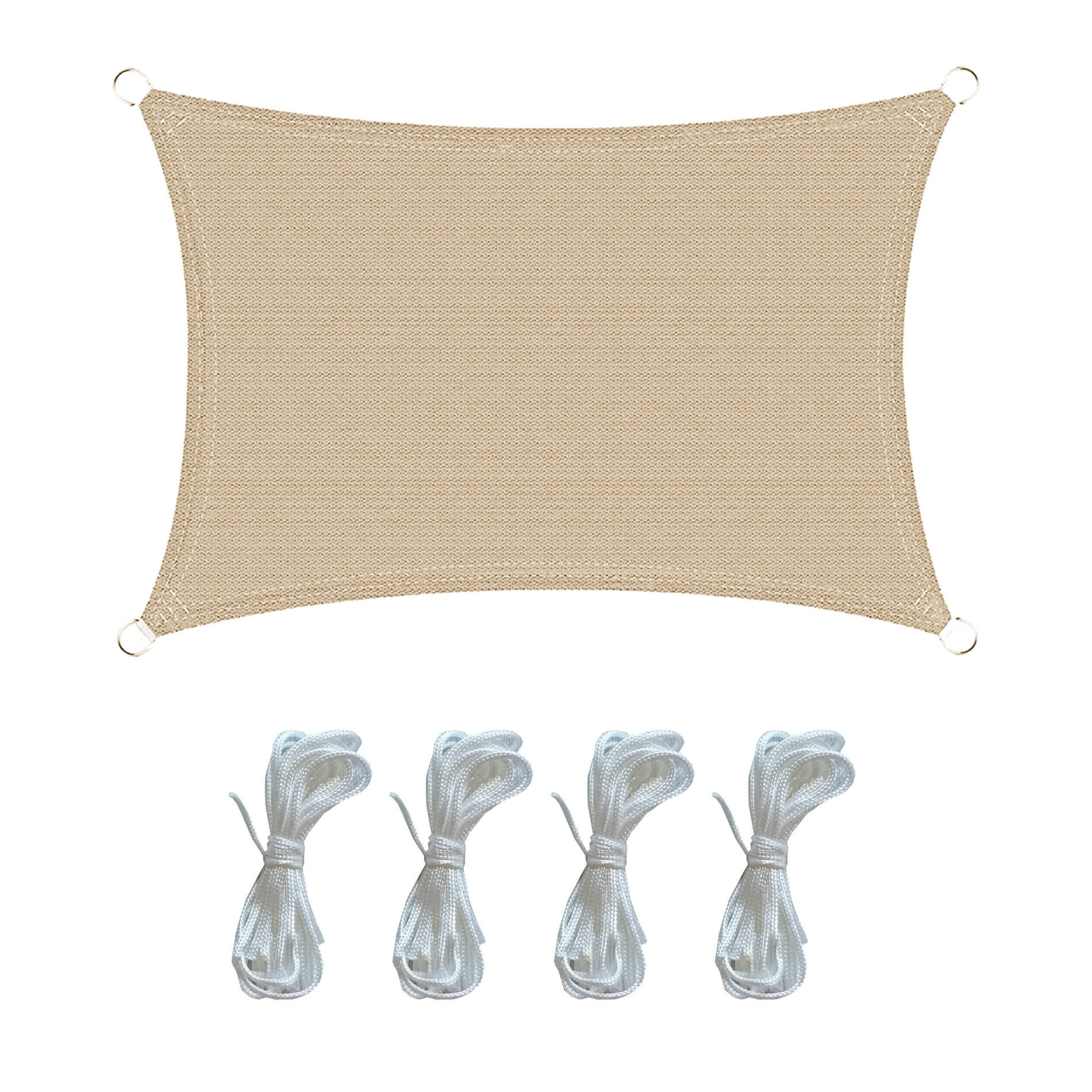 SONNENSEGEL Beige 400/500/1 cm - Beige, Kunststoff (400/500cm) - Mobili Rebecca