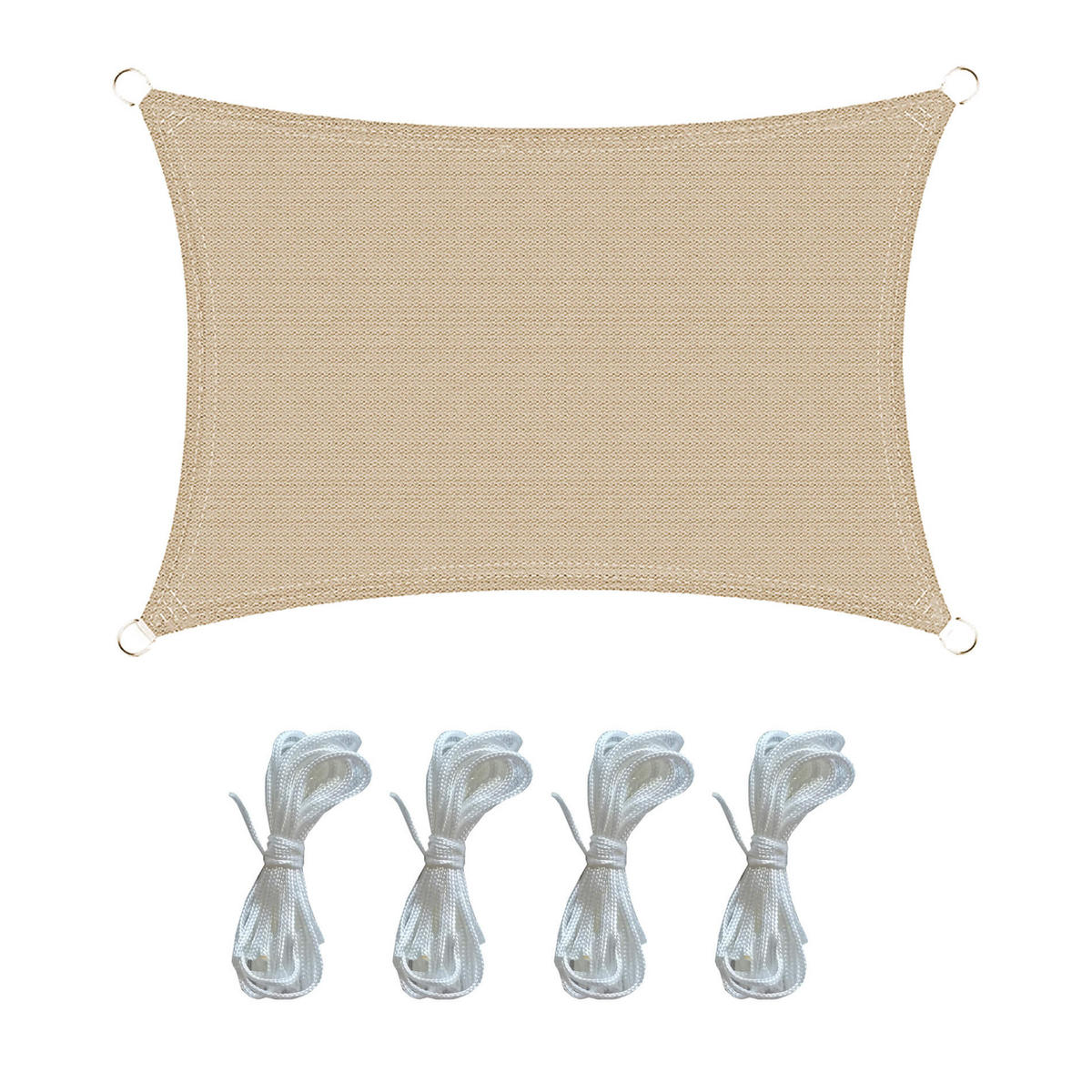SONNENSEGEL Beige 300/400/1 cm - Beige, Kunststoff (300/400cm) - Mobili Rebecca