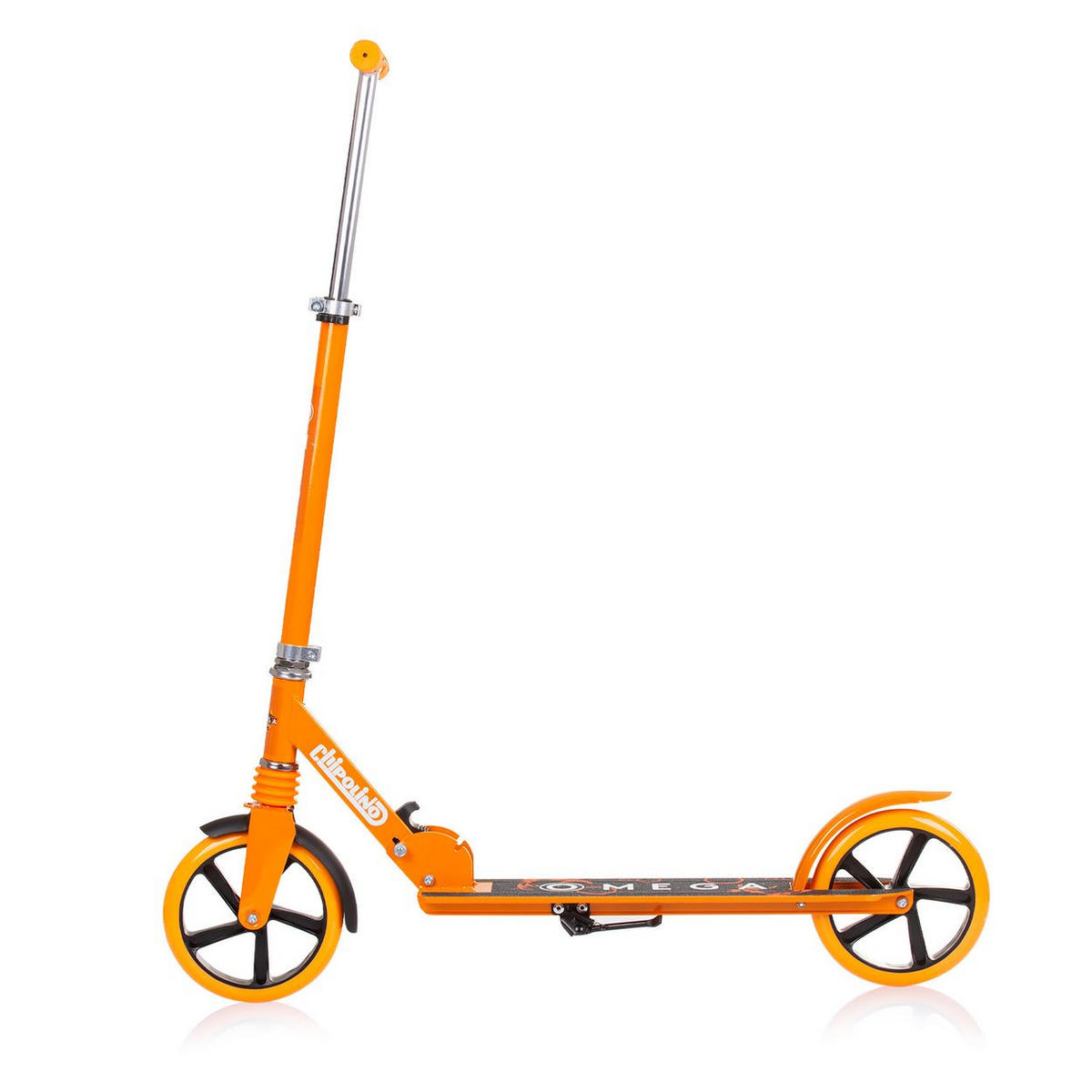 KINDERROLLER Omega orange ABEC-7 Lager verstellbar faltbar Bremse - Orange, Metall (80/34/90cm) - Chipolino