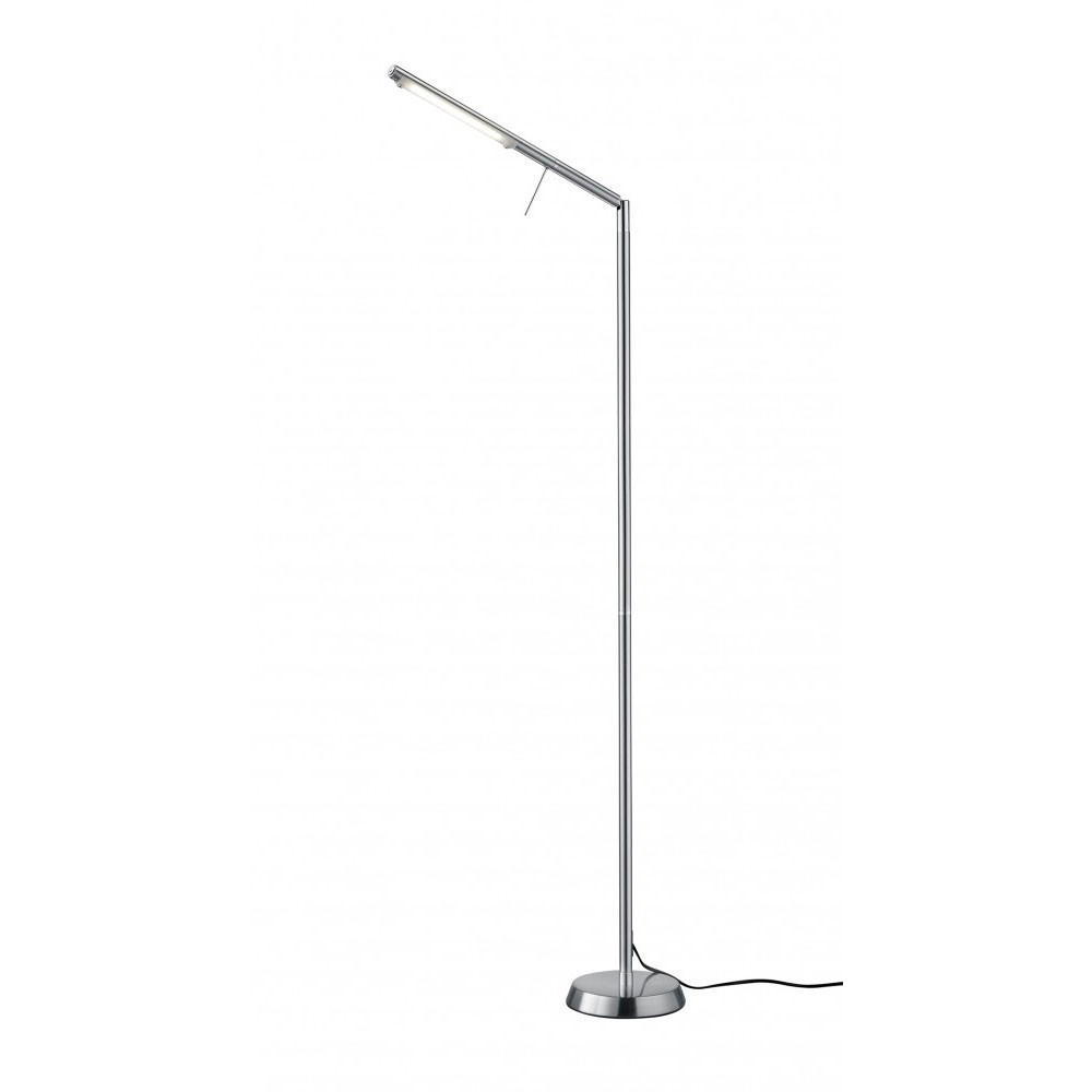 LED STEHLEUCHTE Metall Silber - Silberfarben, Glas (18/42/162cm) - Trio Leuchten