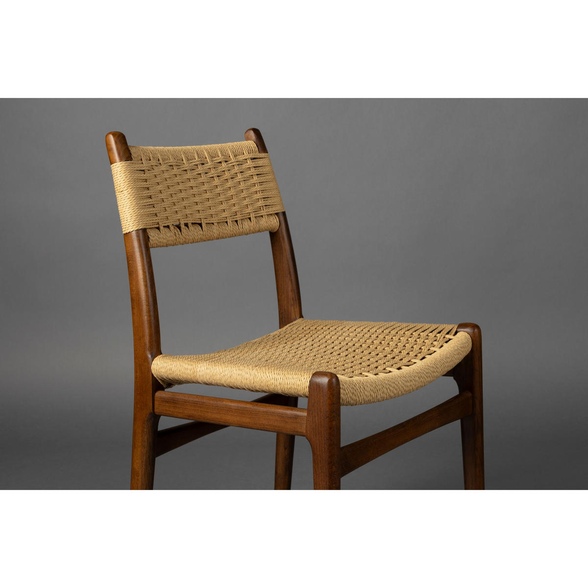 ESSZIMMERSTUHL Cecile Walnussfarbe - 2 er Set - Braun, Holz (50.2/81.3/47.1cm) - Dutchbone
