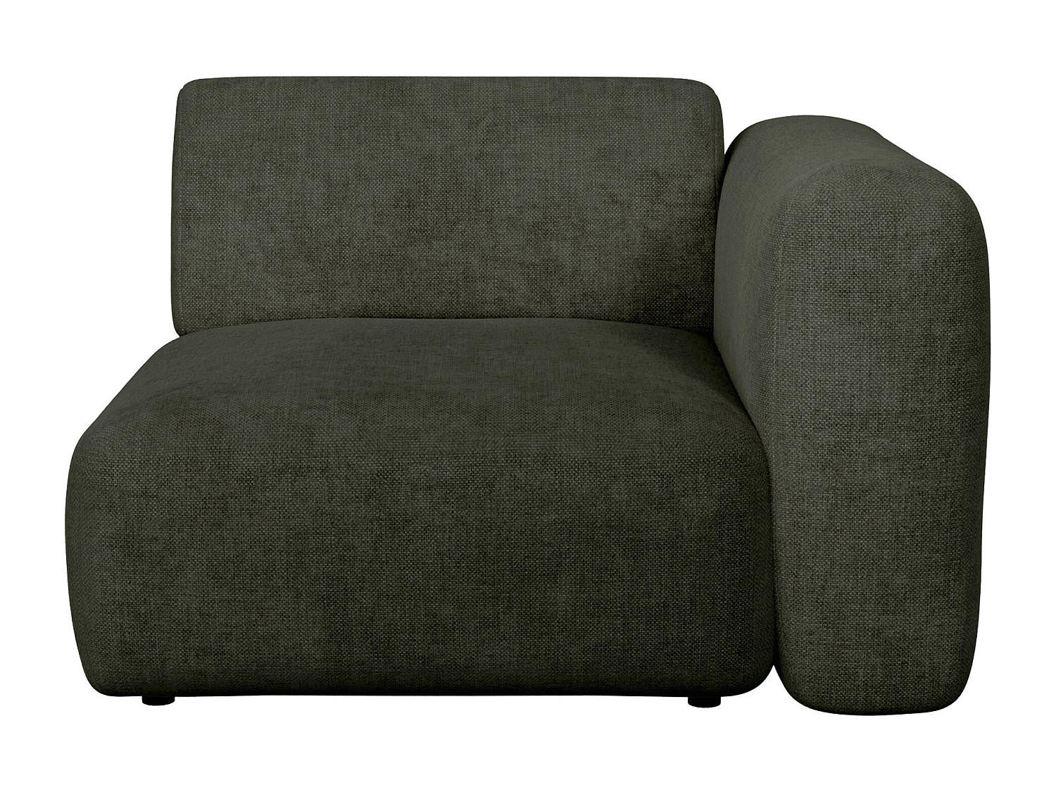 SESSEL mit gerader Rückenlehne - 1 Person - stoff - grün Pogni - Grün, Textil (103/73/97cm) - Vente-Unique