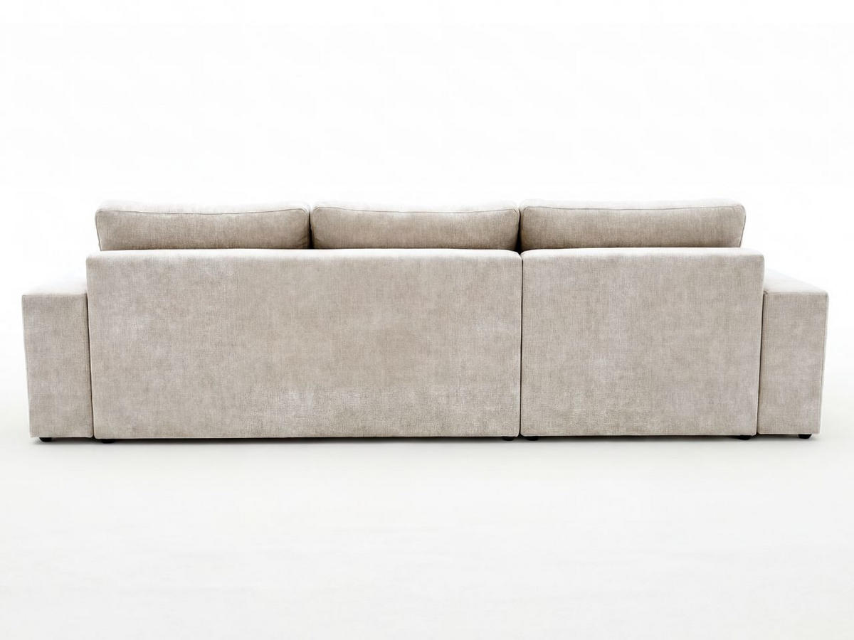 ECKSOFA Nesto Biege Links - Beige, Holz/Textil (260/165cm) - Graingold