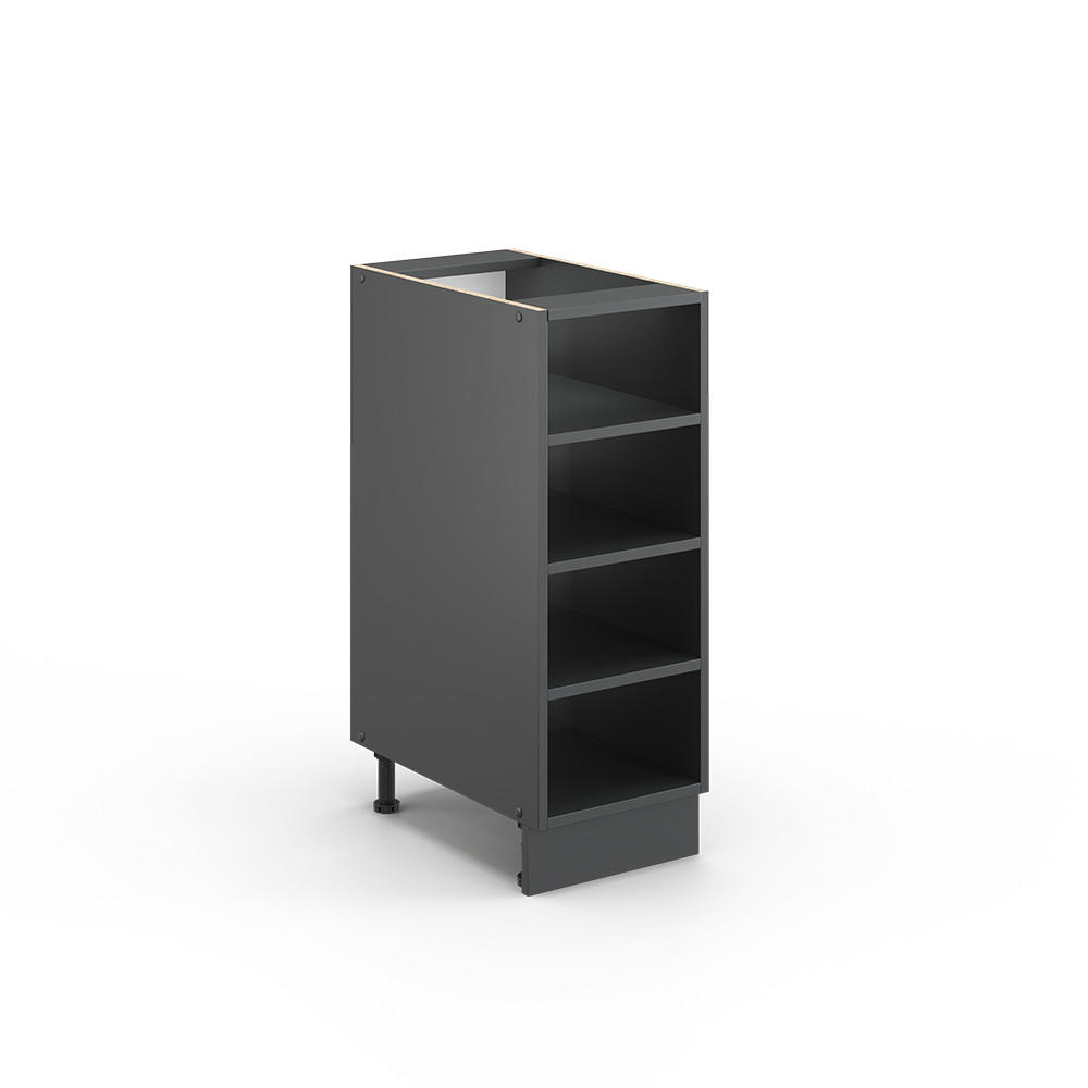 KÜCHENREGAL Fame-Line Anthrazit 30 cm ohne Arbeitsplatte - Anthrazit, Holzwerkstoff (30/82/50cm) - Vicco