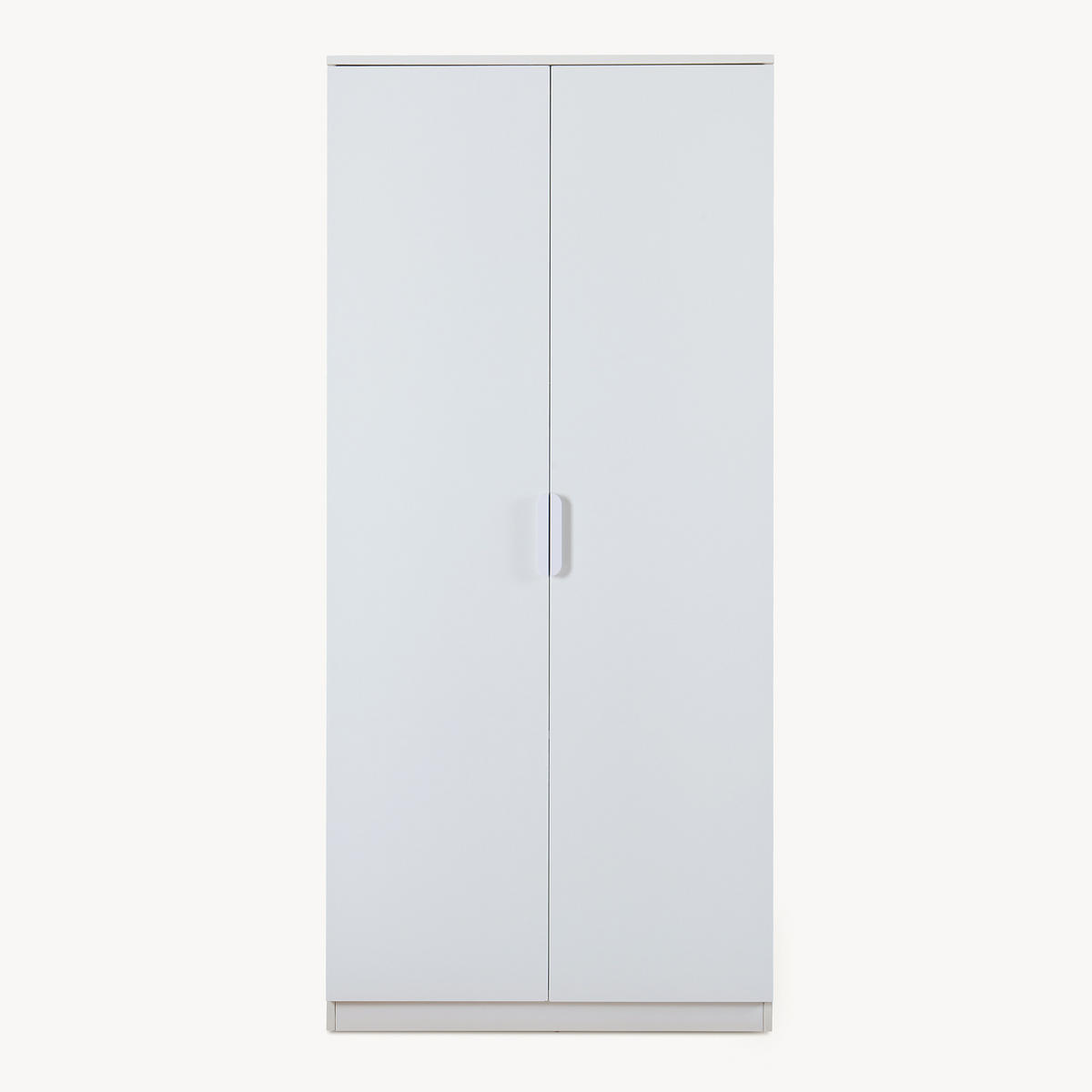 KLEIDERSCHRANK Eiselfing - Weiß, Holzwerkstoff (80/176/52cm) - [en.casa]