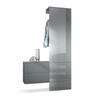 GARDEROBE Carlton Paneel in Grau Hochglanz - Grau, Holzwerkstoff (105/193/35cm) - Vladon