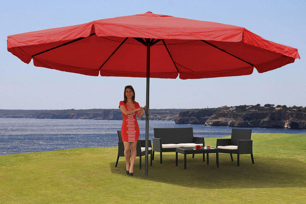 SONNENSCHIRM PRO Bordeaux - Bordeaux, Textil (500/500cm) - MCW