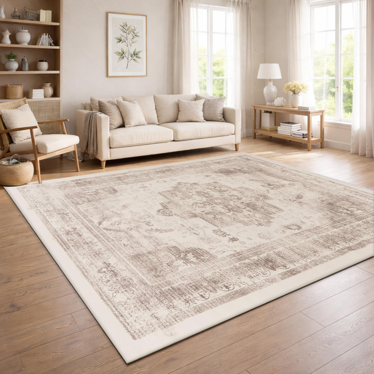 KURZFLORTEPPICH 200/280 cm Semer 424 - Beige, Textil (200/280cm) - Paco Home