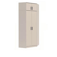 KLEIDERSCHRANK+SCHRANKAUFSATZ GRANT G8+G15/C GRAUBEIGE CASHMERE 91/235/91 - Kaschmir/Schwarz, Holzwerkstoff/Kunststoff (91/235/91cm) - Marmex Möbel