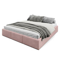 POLSTERBETT für Schlafzimmer Bett mit Stauraum Rosa 180x200cm - Rosa, Holzwerkstoff/Textil (180/200cm) - Muralo