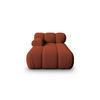 CHAISELONGUE links Bellis aus 3D-Stoff ziegelstein - Orange, Textil (94/70/155cm) - Micadoni