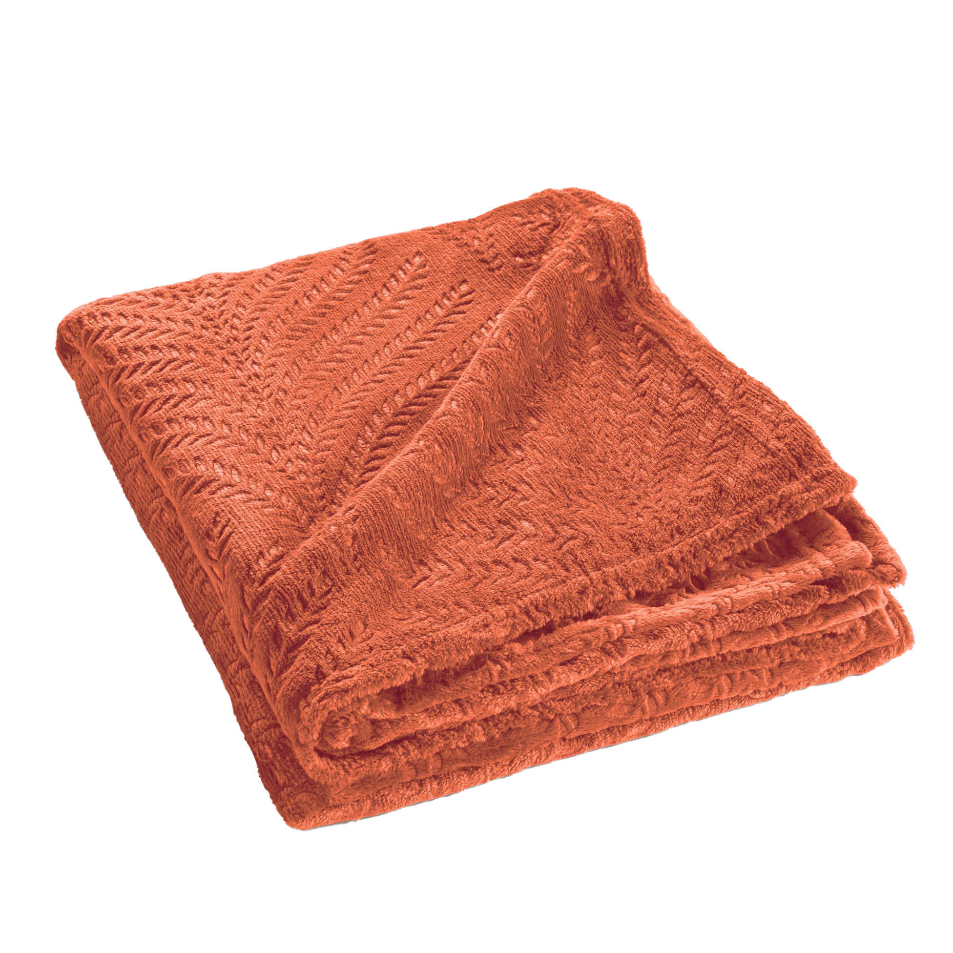ÜBERWURF Nelia 125/150 cm - Orange, Textil (150/125cm) - Douceur d´intérieur