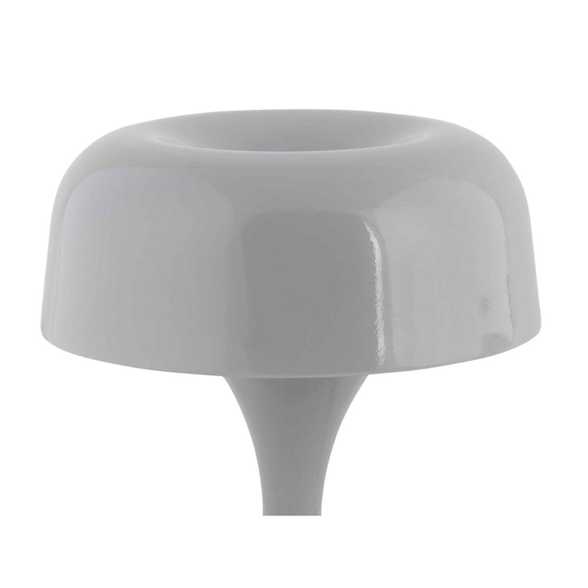 TISCHLAMPE Moda Retro - Grau - 15,5/15,5/20 cm - Grau, Metall (15/15/20cm) - Leitmotiv