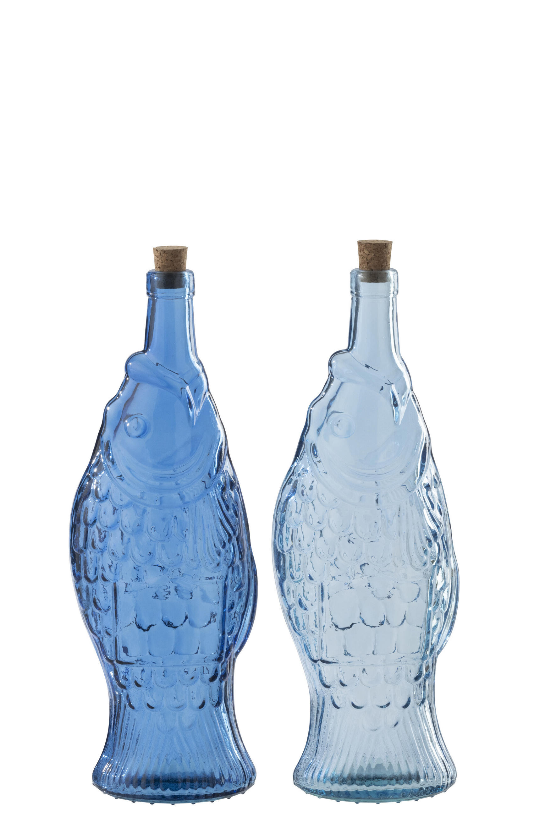 J-Line Flasche Blau 12x33x12 cm