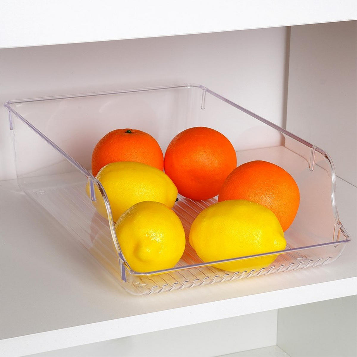 KÜHLSCHRANK-ORGANIZER 35 x 22,5 x 10 cm - Transparent, Kunststoff (35/10/22.5cm) - Excellent Houseware
