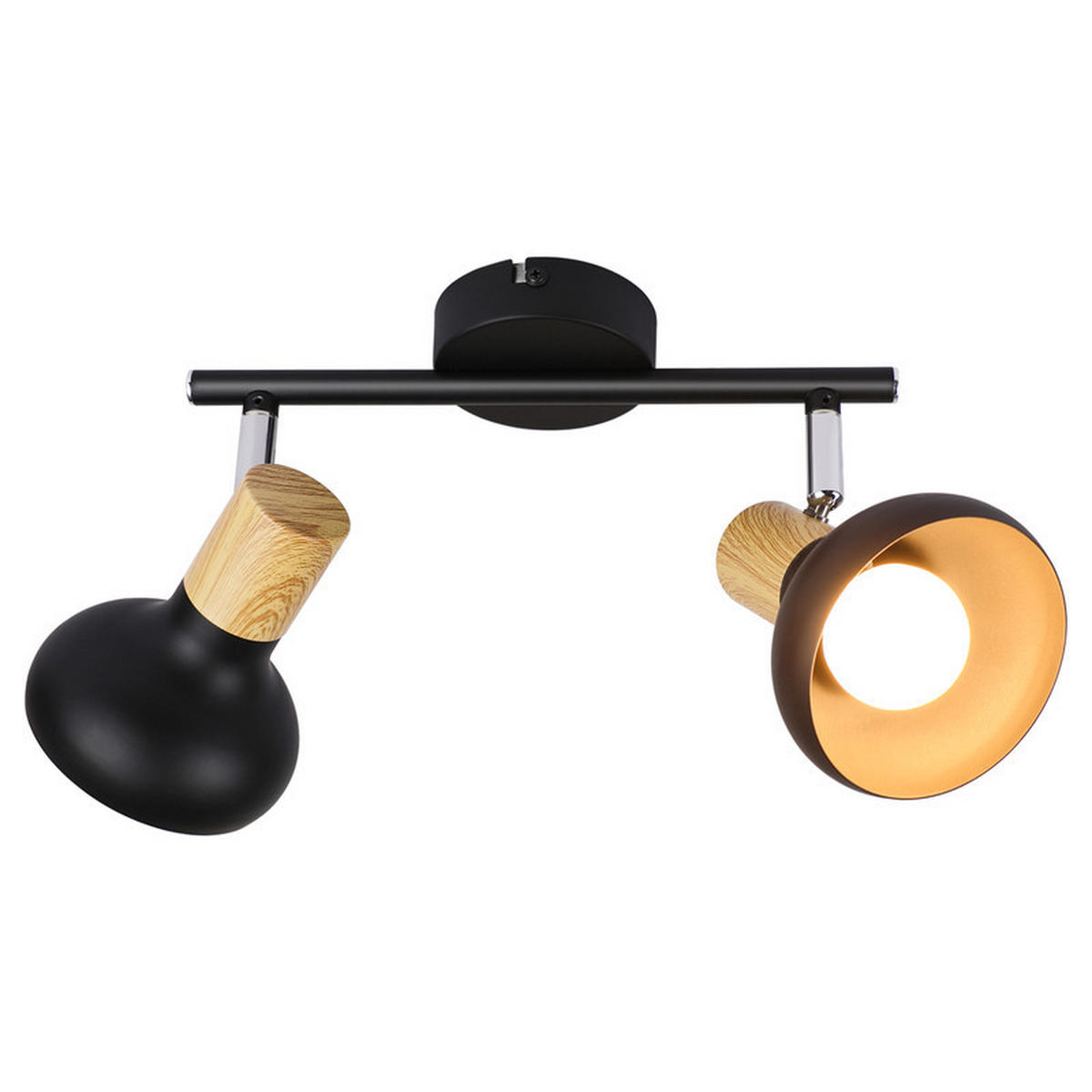 DECKENLEUCHTE Ledbetter 25.5/11/15.5cm - Schwarz, Metall (25.5/11/15.5cm) - Nettlife