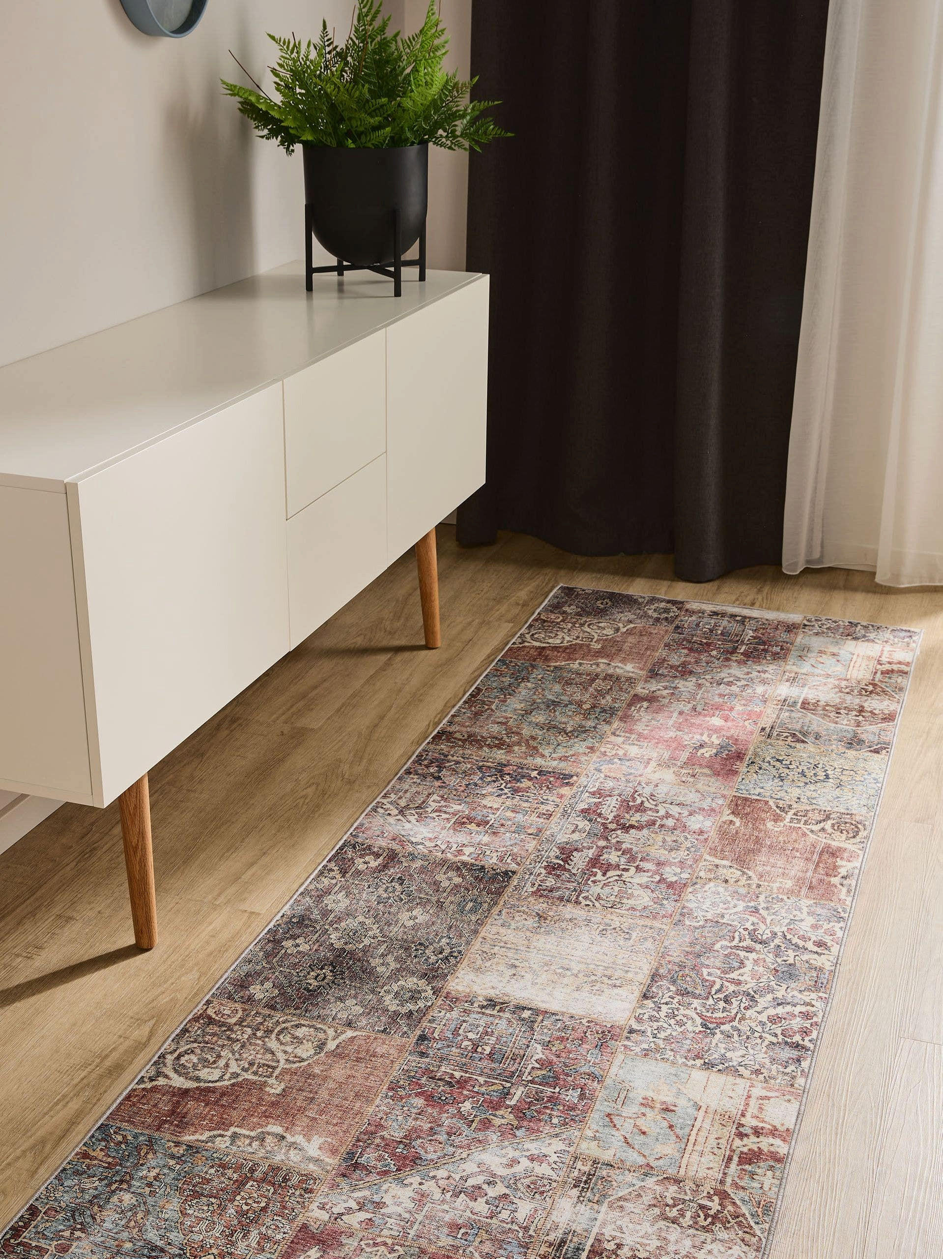 VINTAGE-LÄUFER George waschbar 80x240 cm - Multicolor/Braun, Kunststoff (80/240cm) - benuta