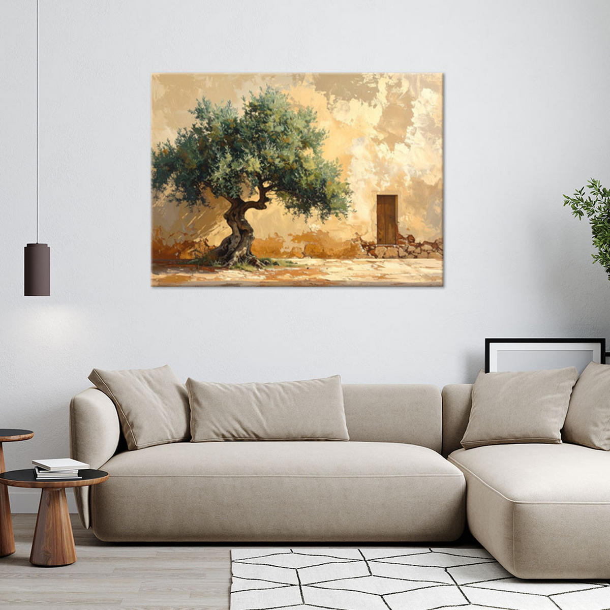 LEINWANDBILD Natur und Botanik 100x70cm - Beige, Textil (100/70cm) - Feeby