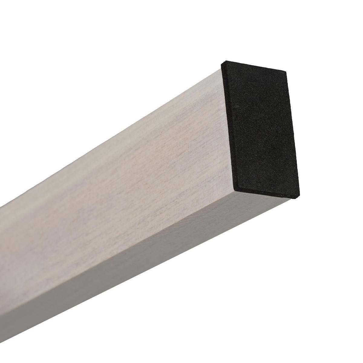 LESTEV Bela iz orehovega lesa za brisače 6 prečk 170 cm - bela, tekstil/les (55/170/4cm) - Relaxdays