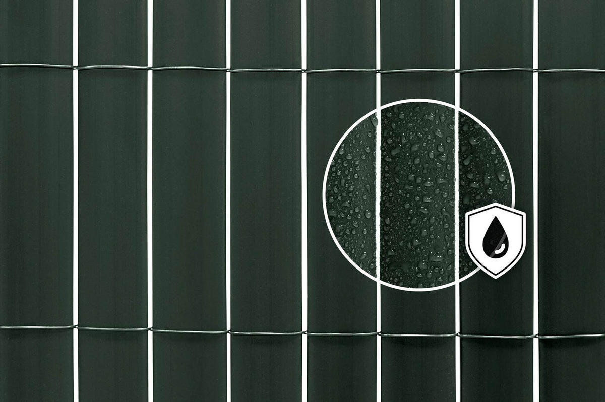 PVC Sichtschutzmatte VISO doppelseitig 3m x 1,8m Grün - Grün, Metall (300/180cm) - Casanoov