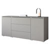 SIDEBOARD Vera 150 - Grau, Holzwerkstoff (150/66/40cm) - MIRJAN24