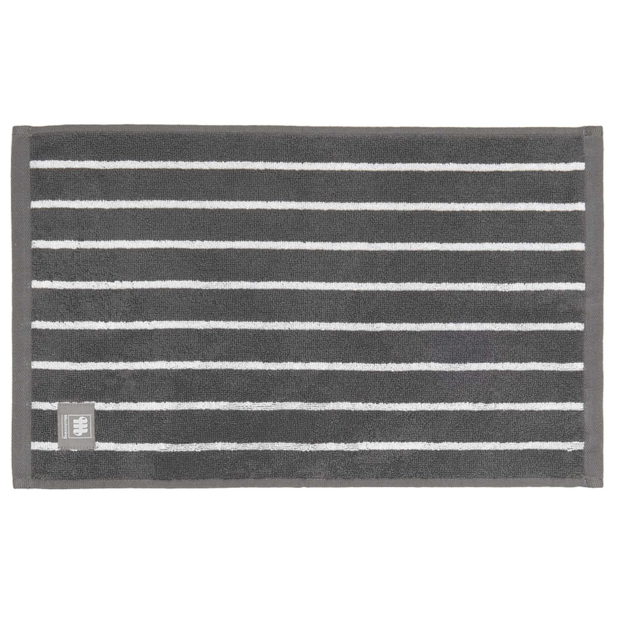 GÄSTEHANDTUCH NEEDLESTRIPE - Anthrazit, Textil (30/50cm) - Musterring