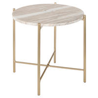 KAFFEETISCH Mesta Gold 42,5/42,5/41 cm - Goldfarben, Stein (42.5/42.5/41cm) - Atmosphera Createur d´interieur