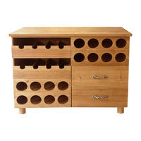 FLASCHENREGAL - Tannenholz & MDF - 90 x 32 x 69 cm - Holzfarben - RIOJA - Naturfarben, Holz (32/69/90cm) - Vente-Unique