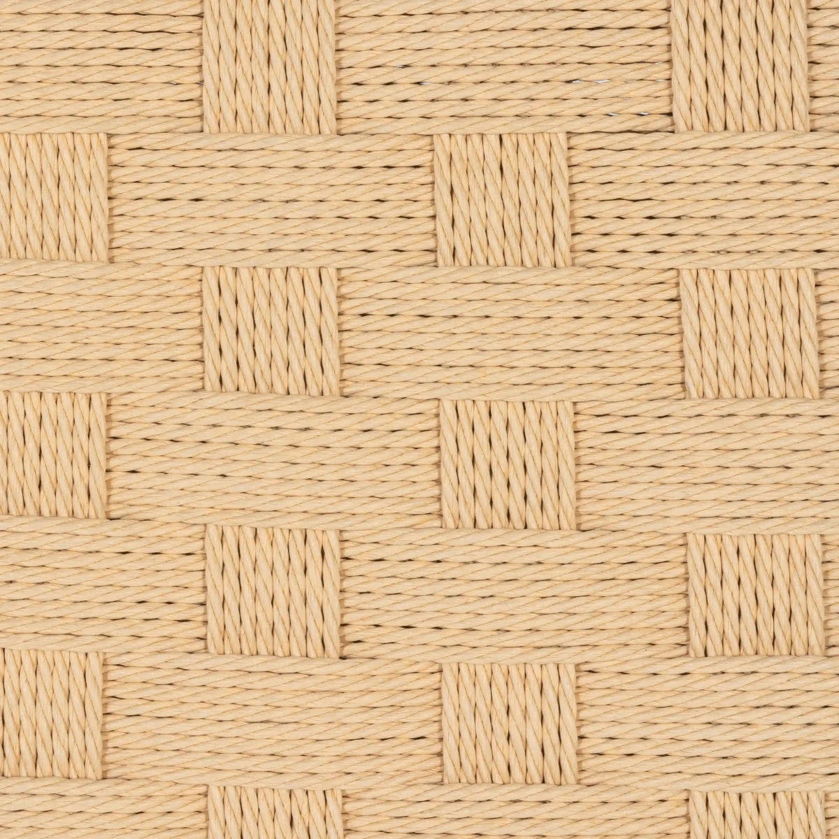 SITZBANK 110/38/47 cm Rattan / Eiche Schwarz - Beige/Schwarz, Holz/Papier (110/47/38cm) - Furnhouse