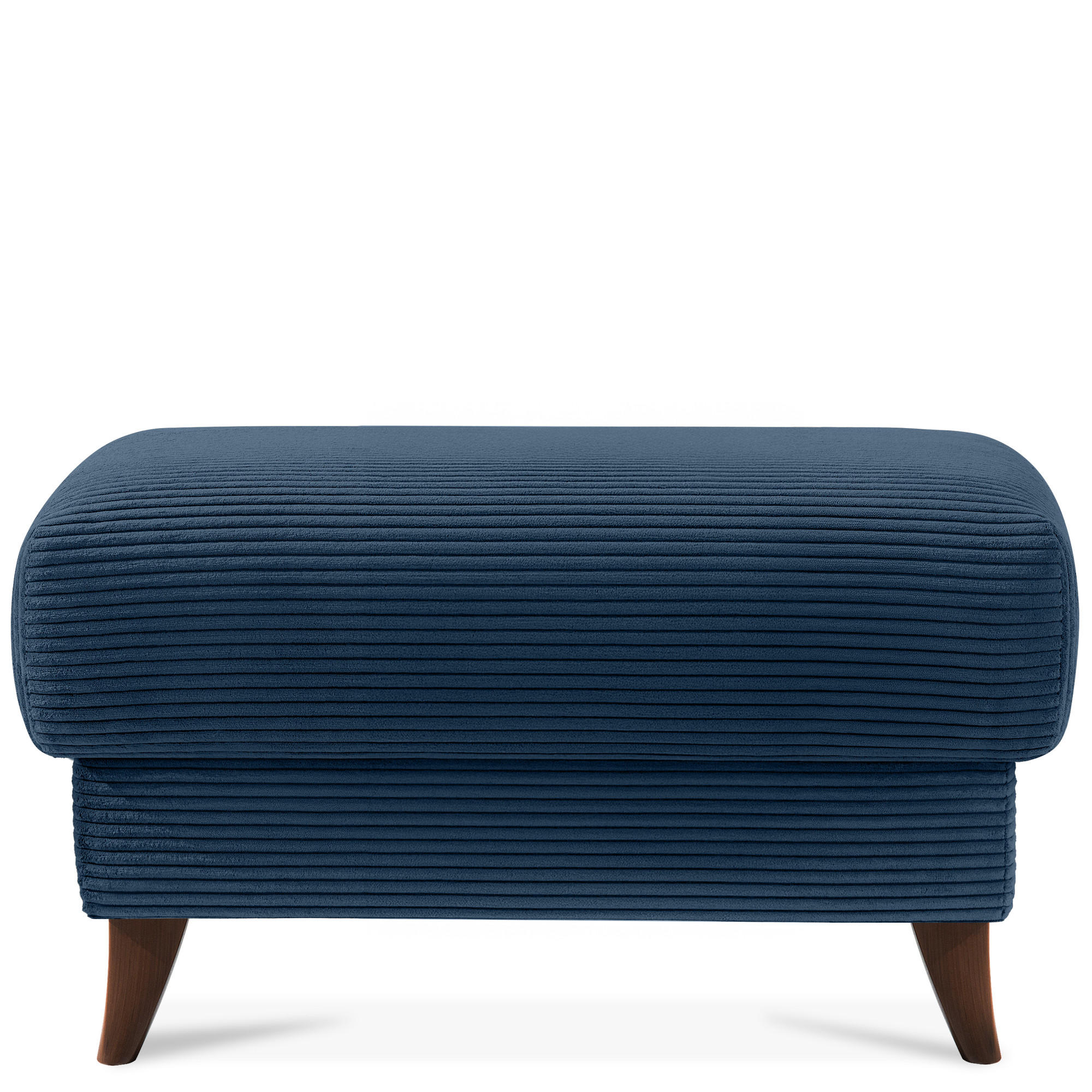 HOCKER GUSTAVO II, Marineblau - Braun/Dunkelblau, Holz/Holzwerkstoff (92/49/92cm) - KONSIMO®