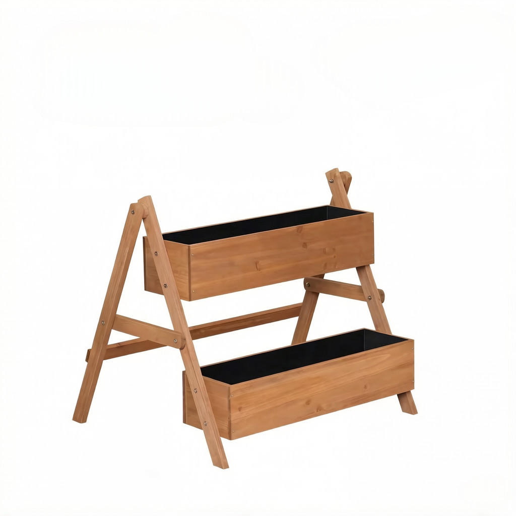 HOCHBEET 80/62/68 cm Braun - Braun, Holz/Metall (62/68/80cm) - Oxeza