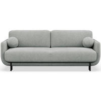 SCHLAFSOFA Ovals Hellgrau - Hellgrau/Schwarz, Textil/Metall (236/95/96cm) - Selsey