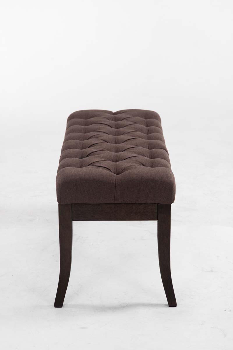 SITZBANK 100/38 cm Stoff Braun - Braun, Holz/Textil (100/46/38cm) - CLP