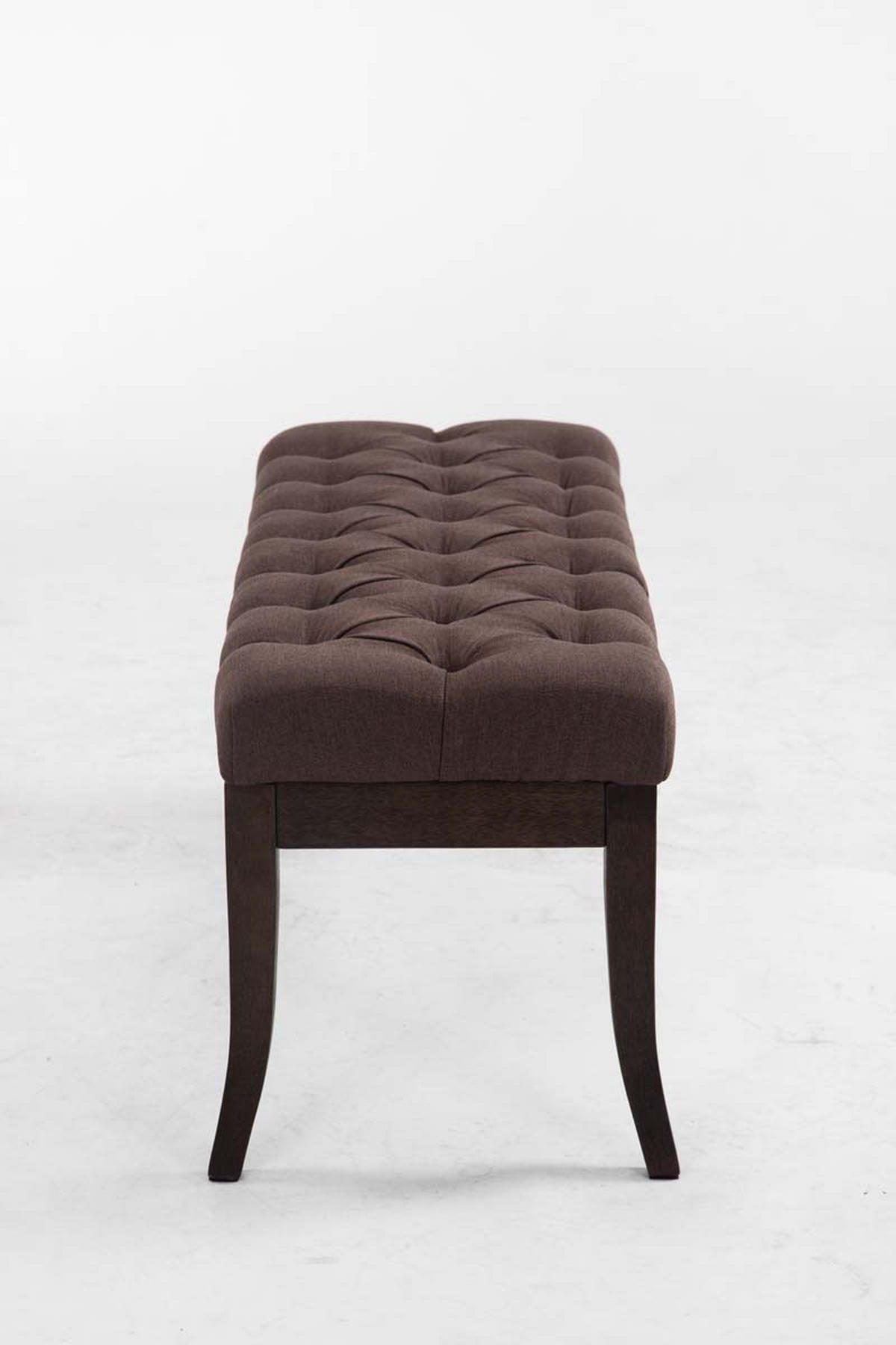 SITZBANK 100/38 cm Stoff Braun - Braun, Holz/Textil (100/46/38cm) - CLP