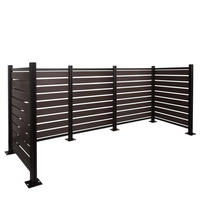 ALU MÜLLTONNEN-ZAUN Anthrazit - Anthrazit, Metall (300/130/110cm) - MCW