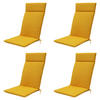GARTENSTUHLKISSEN Canvas 120/50 cm 4er-Set - Gelb, Textil (50/8/120cm) - Madison