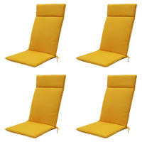 GARTENSTUHLKISSEN Canvas 120/50 cm 4er-Set - Gelb, Textil (50/8/120cm) - Madison