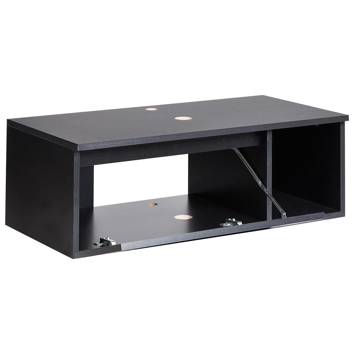DULAP SUB LAVOAR montat pe perete 80 cm negru Rupanco - negru, compozit lemnos (80/27/40cm) - Beliani