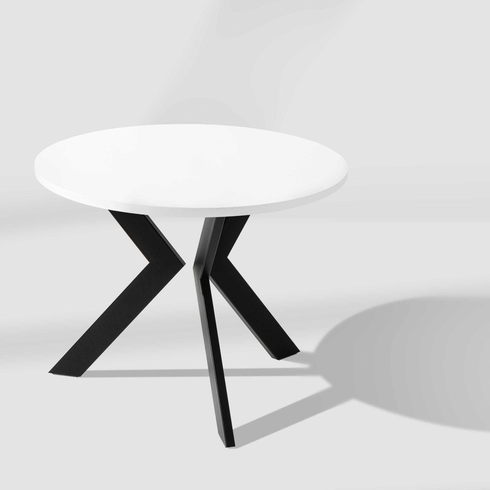 COUCHTISCH LARDA Kaffeetisch - Weiß, Holzwerkstoff/Metall (65/65/51cm) - KONSIMO®