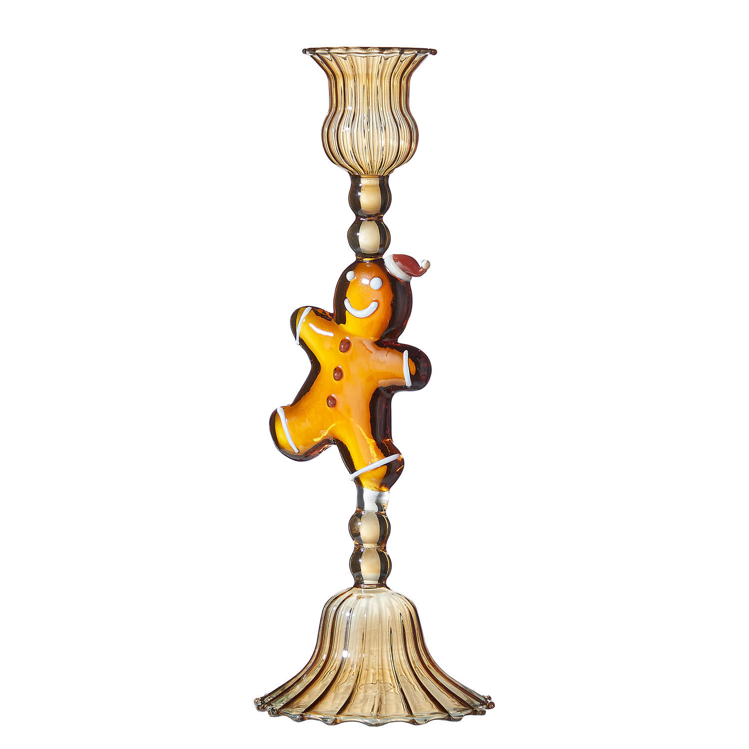KERZENHALTER Merry & Bright Gingerbread - Braun, Glas (9/22/2cm) - Butlers